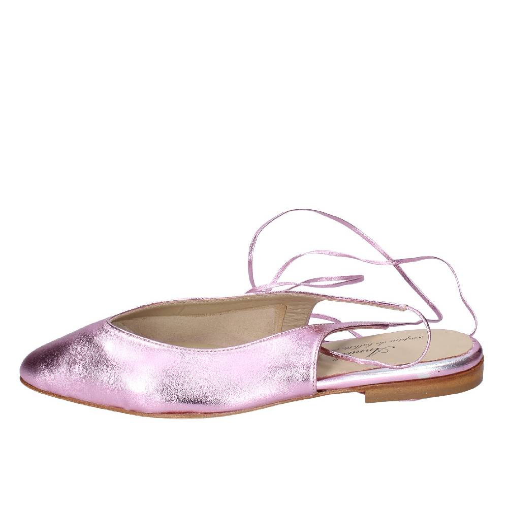 scarpe donna ANNIEL ballerine rosa pelle EX245 Fino Al -60%