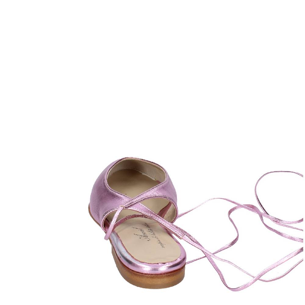 scarpe donna ANNIEL ballerine rosa pelle EX245 Fino Al -60%
