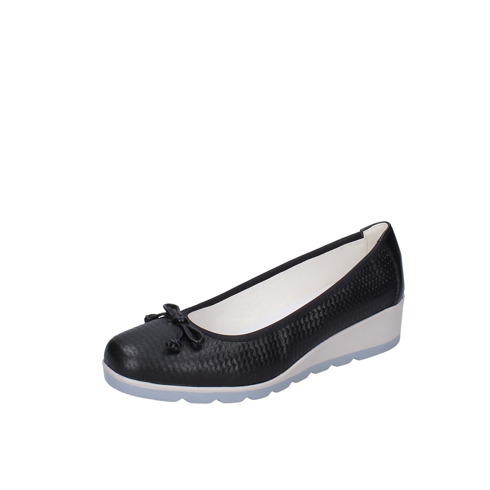 scarpe donna BLUEROSE ballerine nero pelle tessuto EY328 Novità
