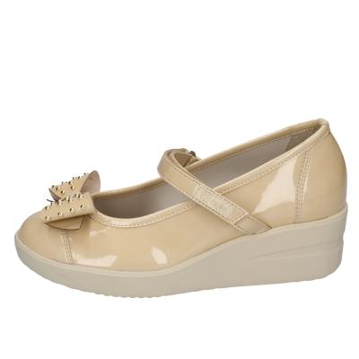 scarpe donna AGILE by RUCOLINE ballerine beige vernice 242 BD175 Presa
