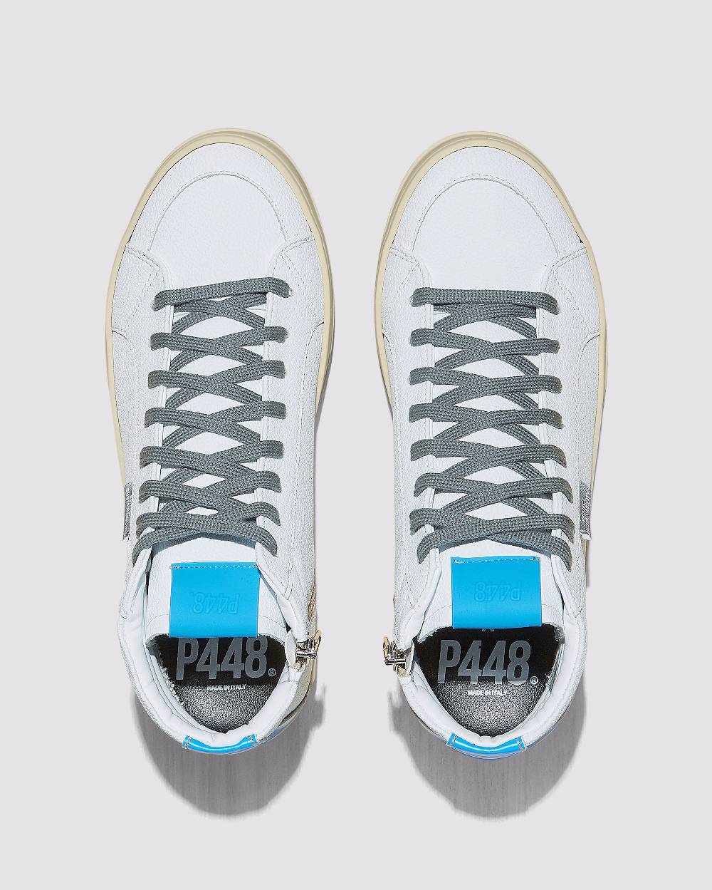 P448 Skate Recycled White/Blue Qualità Garantita