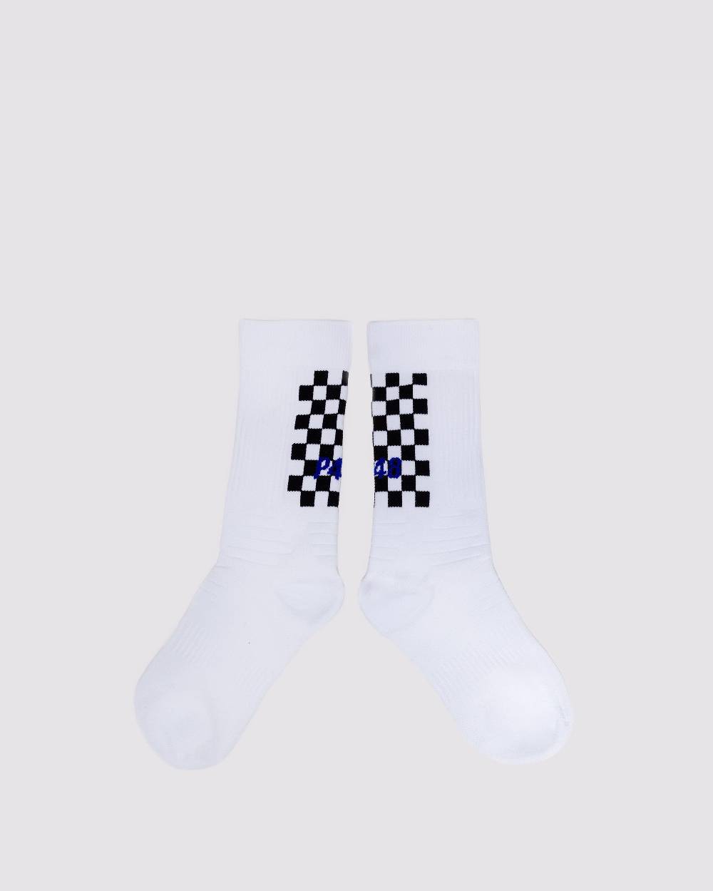 P448 Socks White/Check Italia