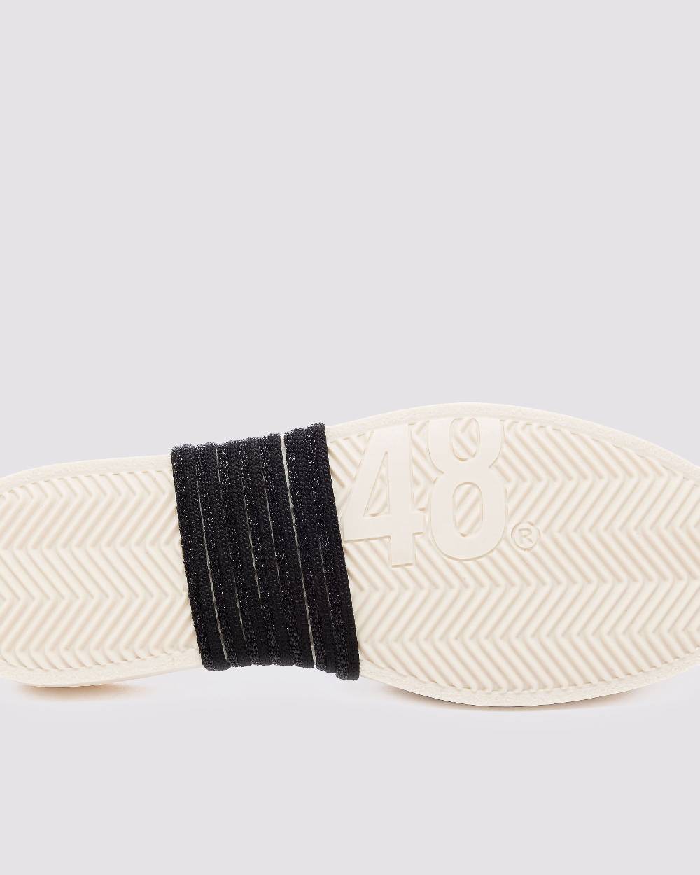 P448 Shoelaces Black Glitter Qualità