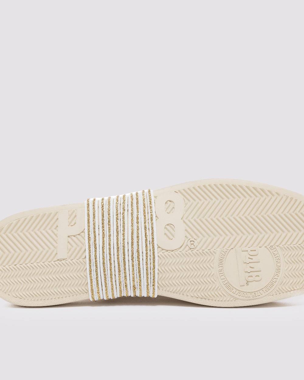 P448 Shoelaces Gold/White Outlet