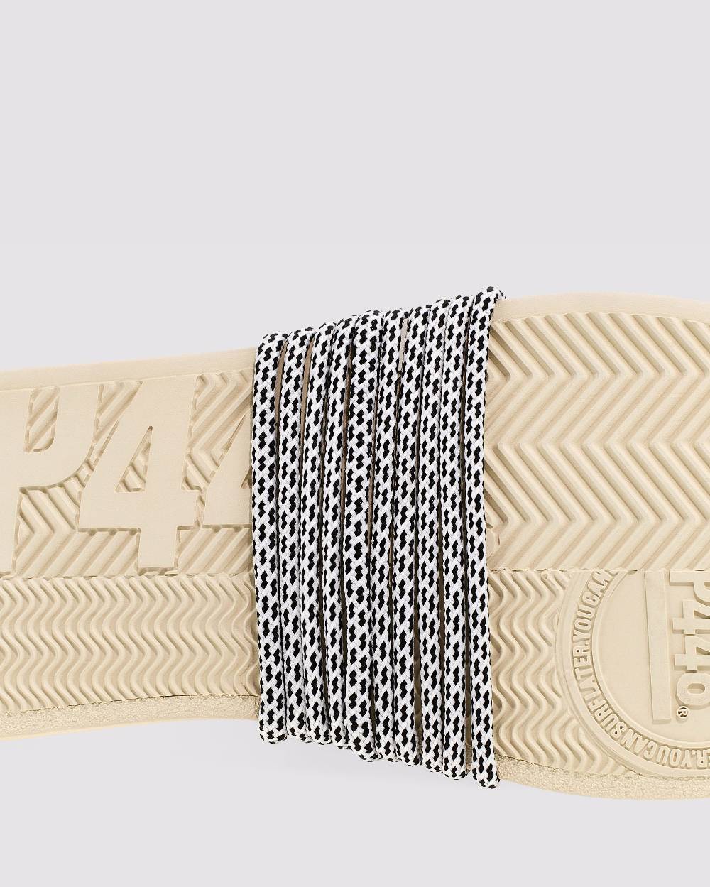 P448 Shoelaces White/Black Speckled Hotsell