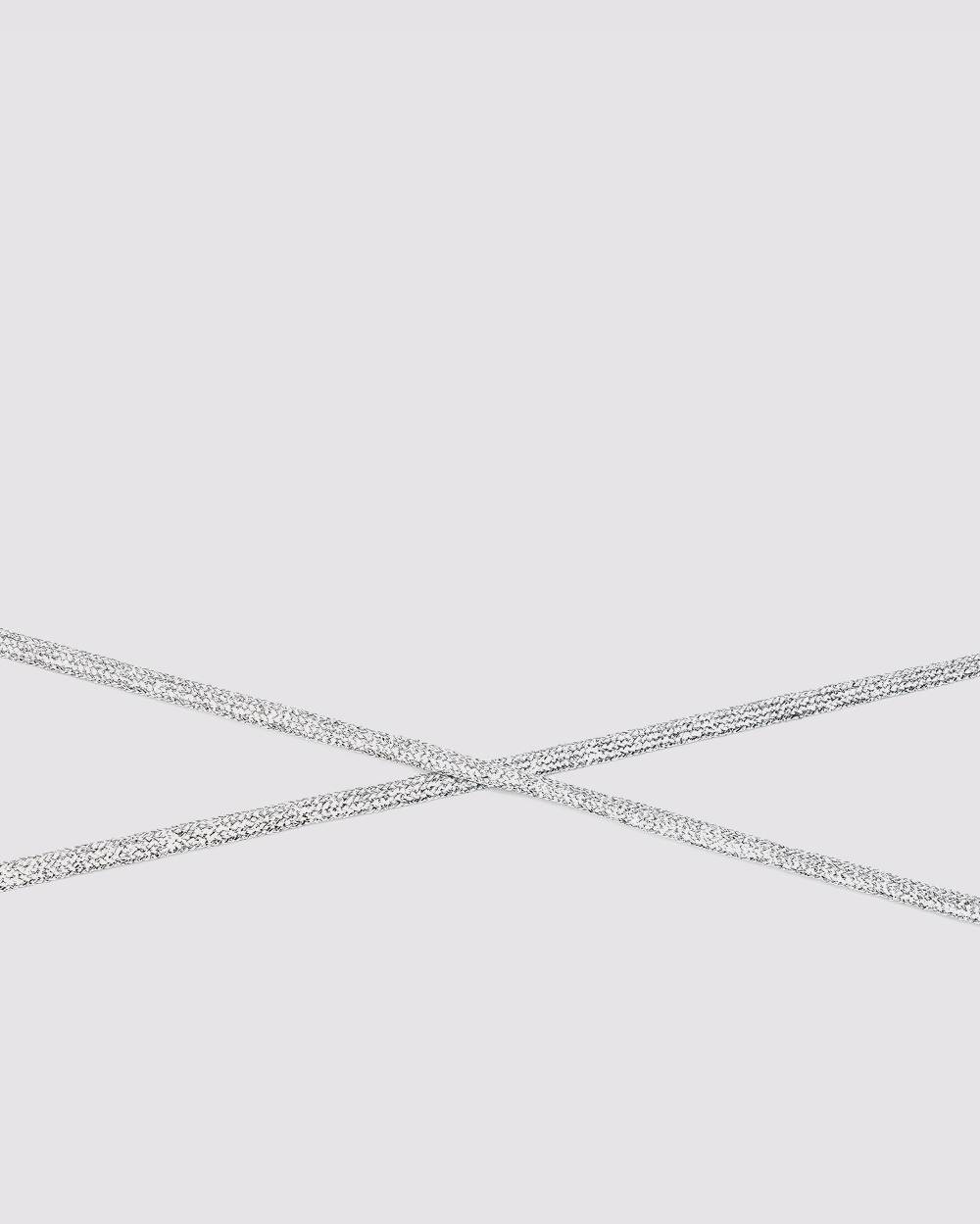 P448 Shoelaces Silver Vendite Flash