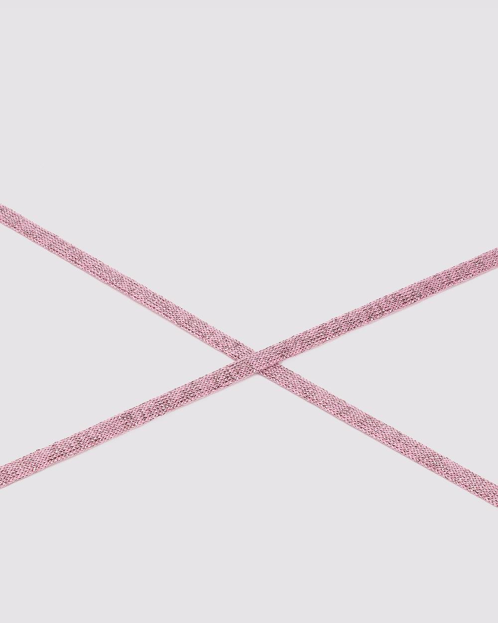 P448 Shoelaces Metallic Pink Negozio