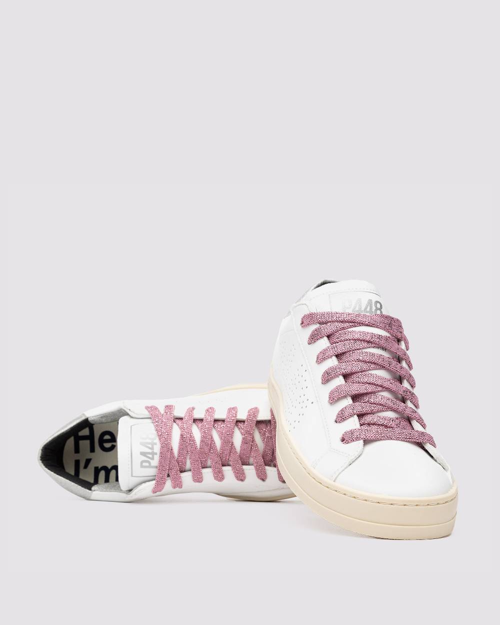P448 Shoelaces Metallic Pink Negozio
