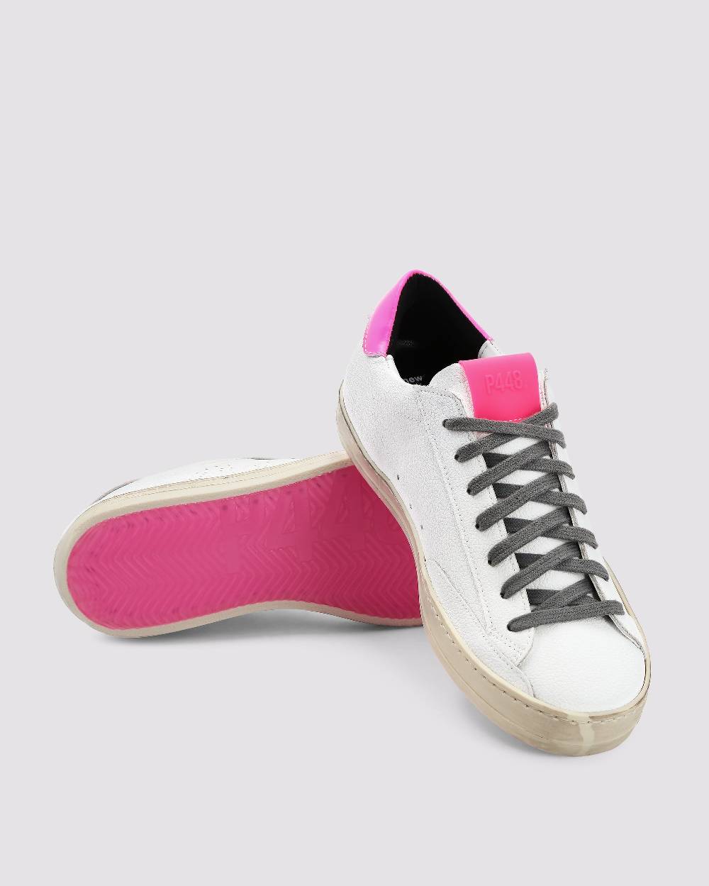 P448 John Recycled White/Fuchsia Vendita Economica
