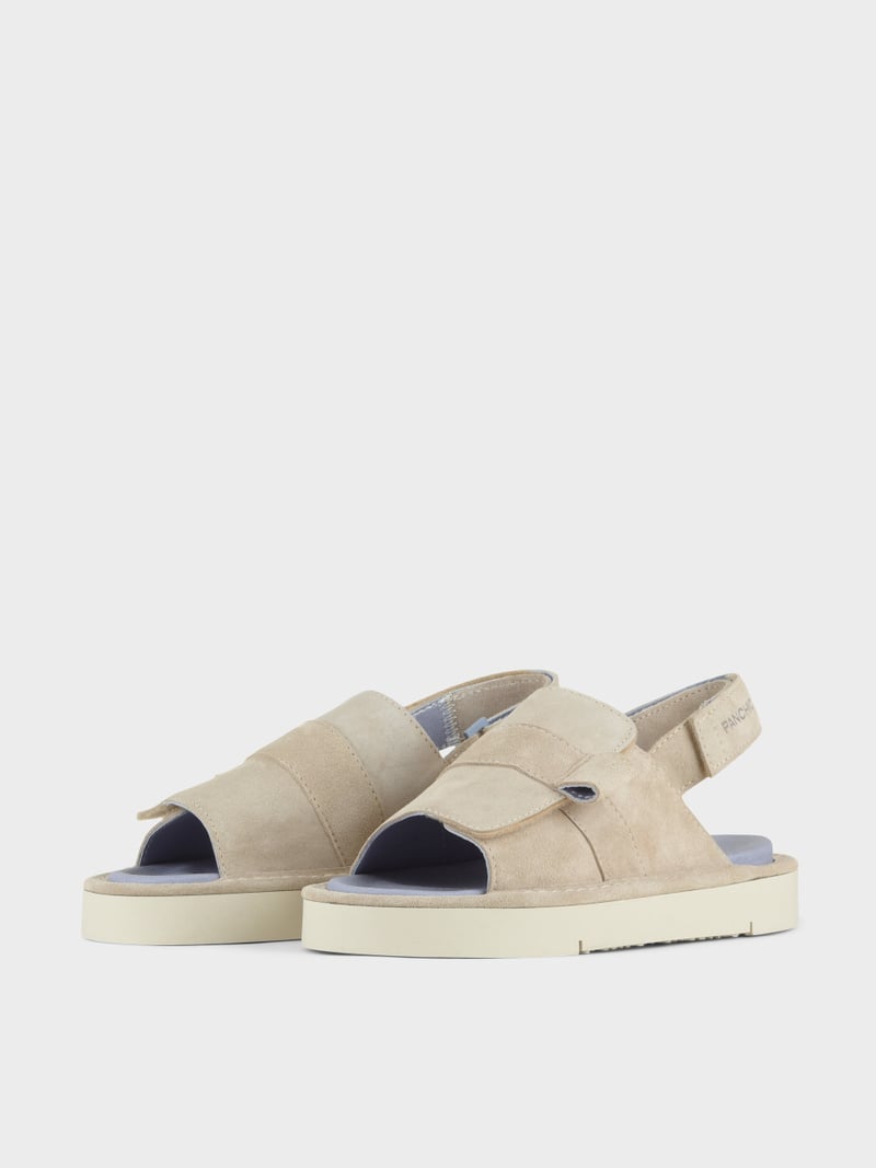 Panchic SANDALO P67 DONNA IN SUEDE E MICROFIBRA NEBBIA Italia