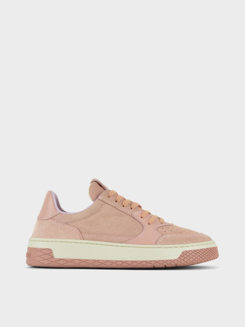 Panchic SNEAKER LOW P02 DONNA IN SUEDE E PELLE ROSA CIPRIA