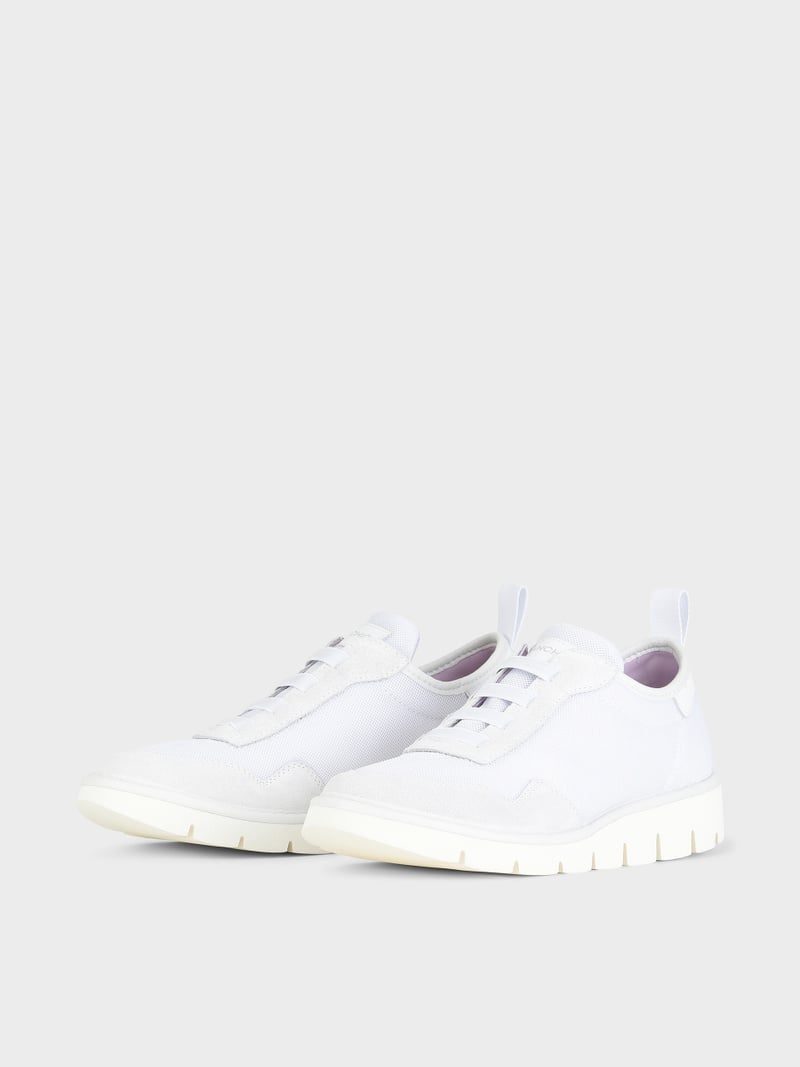 Panchic SLIP ON P05 DONNA IN MESH E SUEDE BIANCO Promozione Limitata
