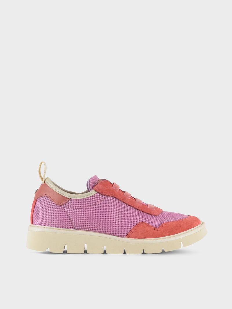 Panchic SLIP ON P05 DONNA IN MESH E SUEDE ROSA