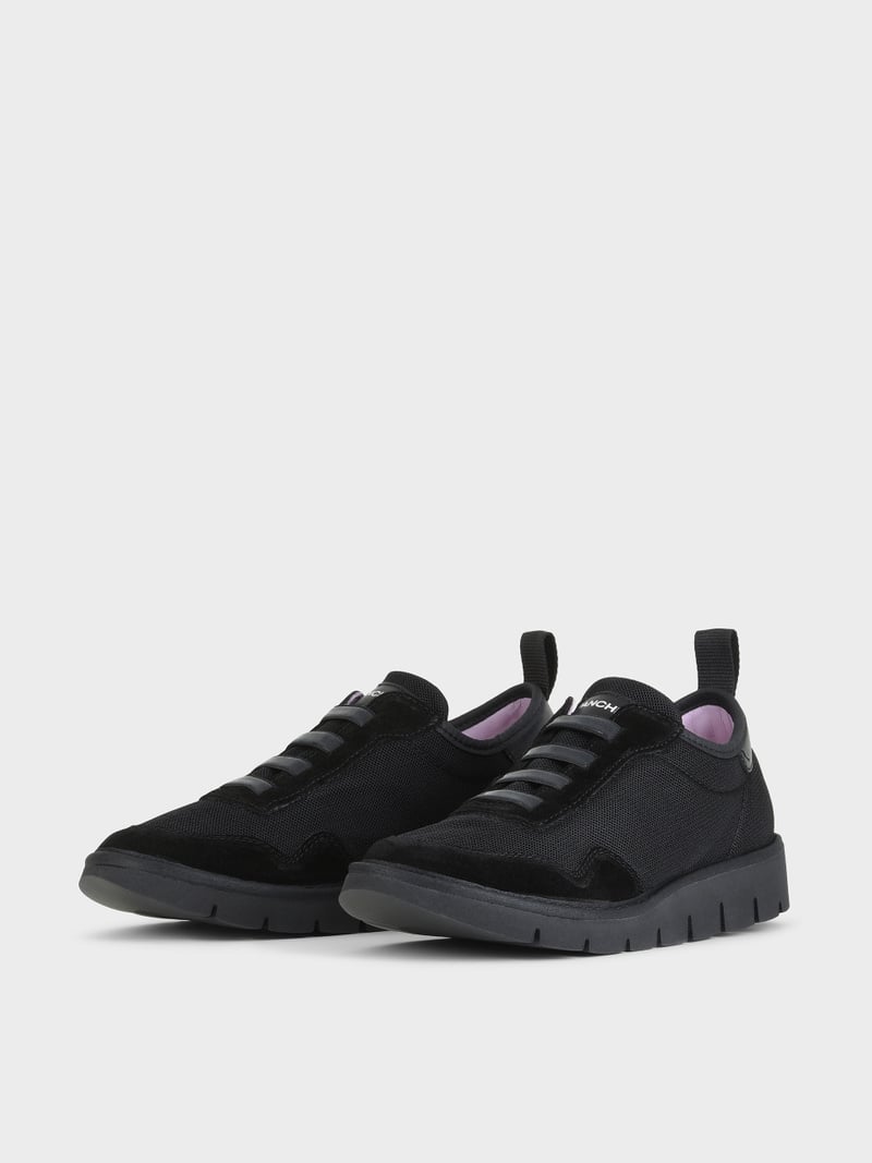 Panchic SLIP ON P05 DONNA IN MESH E SUEDE NERO Affare Del Giorno