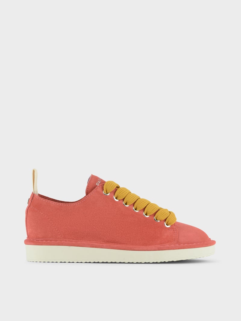 Panchic SCARPA ALLACCIATA P01 DONNA IN SUEDE FRAGOLA-GIALLO Vendita Economica