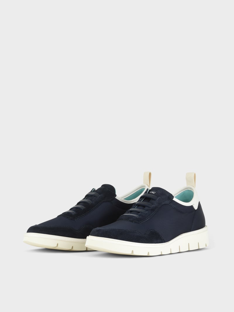 Panchic SLIP ON P05 UOMO IN NYLON E SUEDE COBALTO In Linea