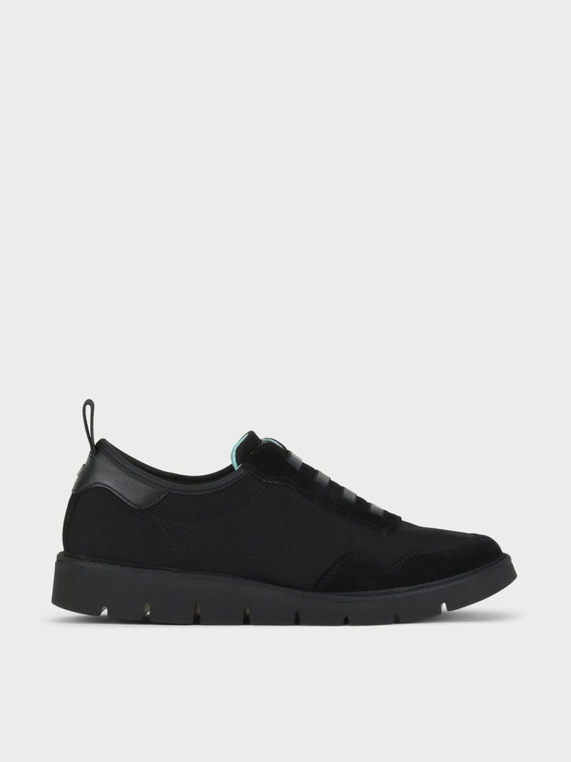 Panchic SLIP ON P05 UOMO IN MESH E SUEDE NERO Nuovo