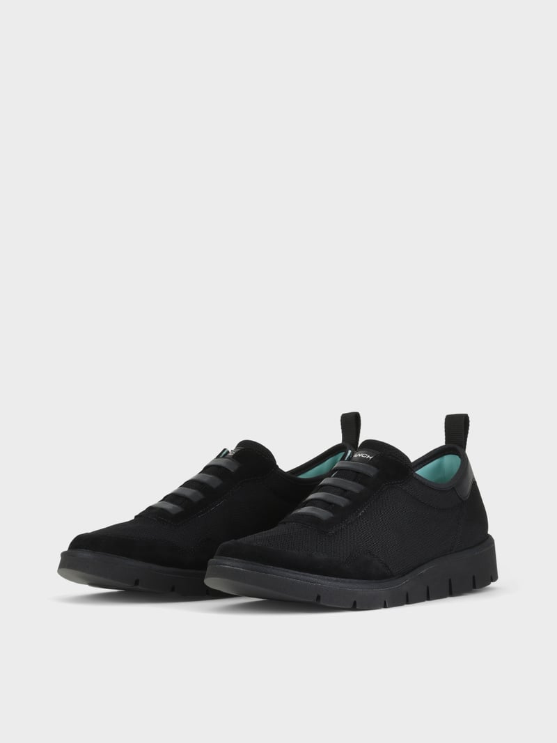 Panchic SLIP ON P05 UOMO IN MESH E SUEDE NERO Nuovo