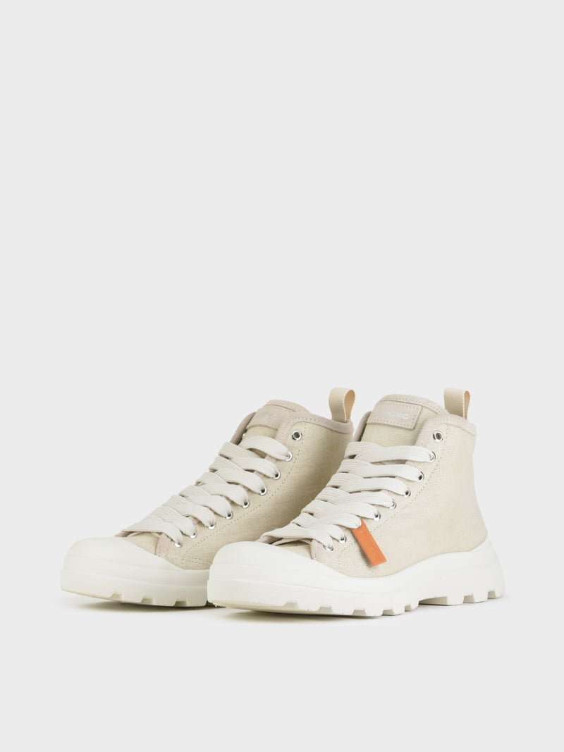 Panchic POLACCHINO P03 UOMO IN LINO E SUEDE NEBBIA Vendita