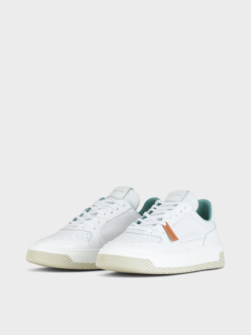 Panchic SNEAKER LOW P02 UOMO IN PELLE BIANCO Spedizione Gratuita