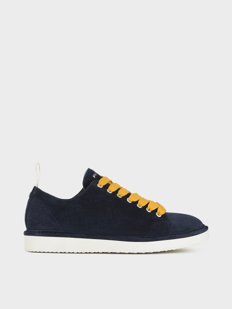 Panchic SCARPA ALLACCIATA P01 UOMO IN SUEDE NOTTE-GIALLO Offerta