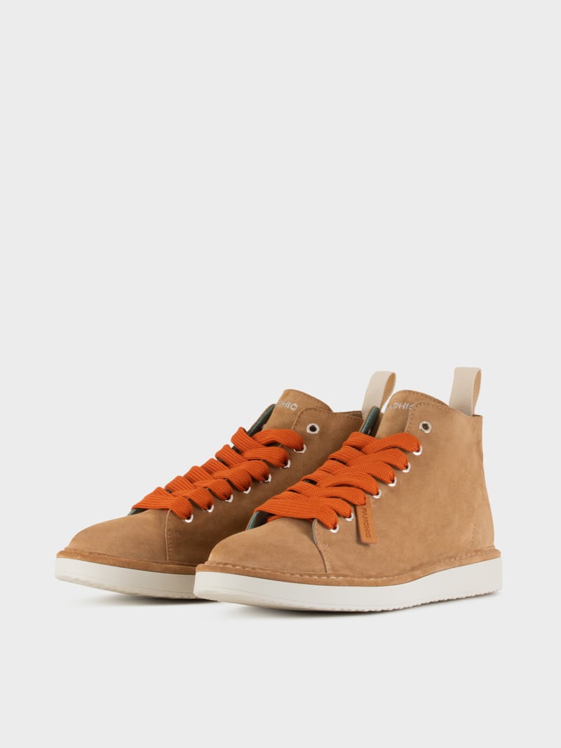 Panchic POLACCHINO P01 UOMO IN SUEDE BISCOTTO-ARANCIO BRUCIATO Economico