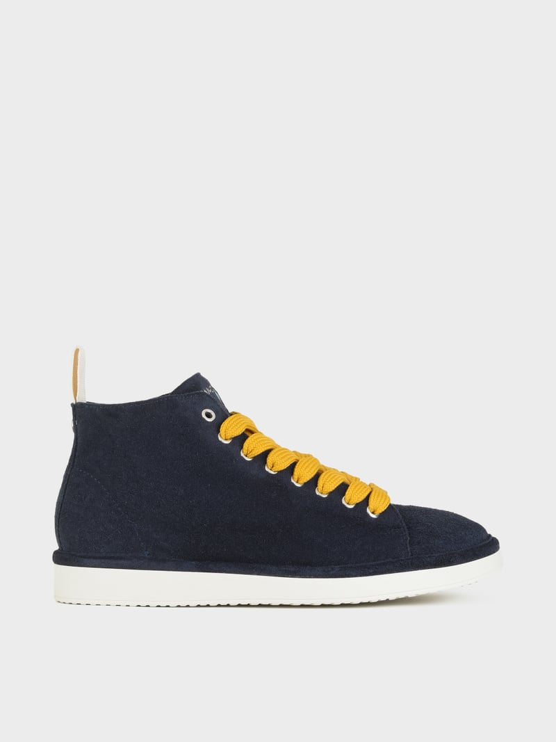 Panchic POLACCHINO P01 UOMO IN SUEDE NOTTE-GIALLO In Vendita