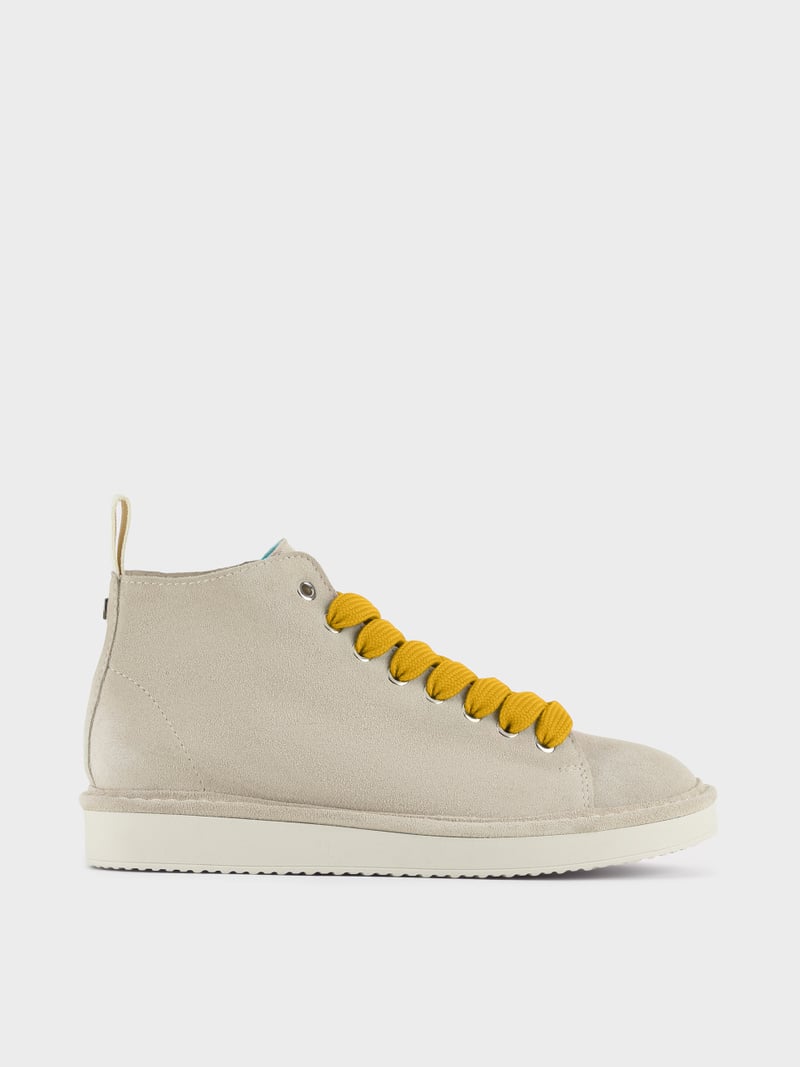 Panchic POLACCHINO P01 UOMO IN SUEDE NEBBIA-GIALLO Saldi