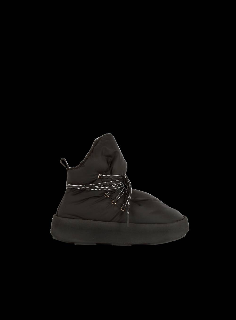 Piumestudio Manta Nylon + Fur Black Moda