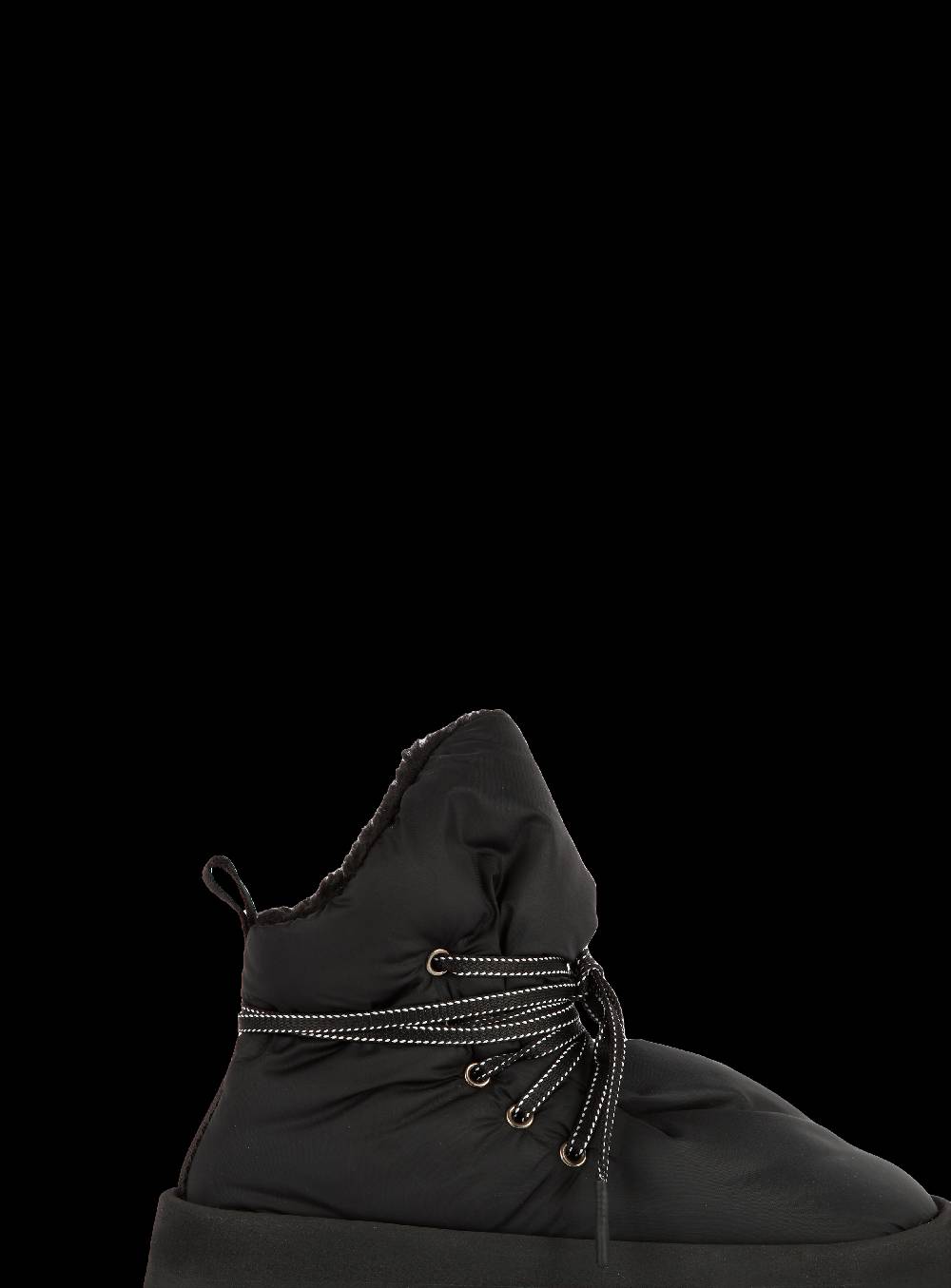 Piumestudio Manta Nylon + Fur Black Moda