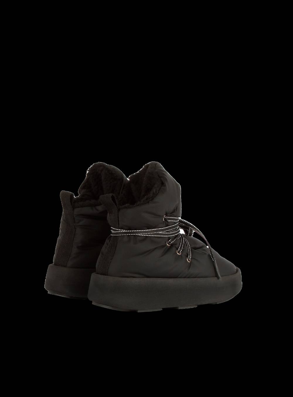 Piumestudio Manta Nylon + Fur Black Moda