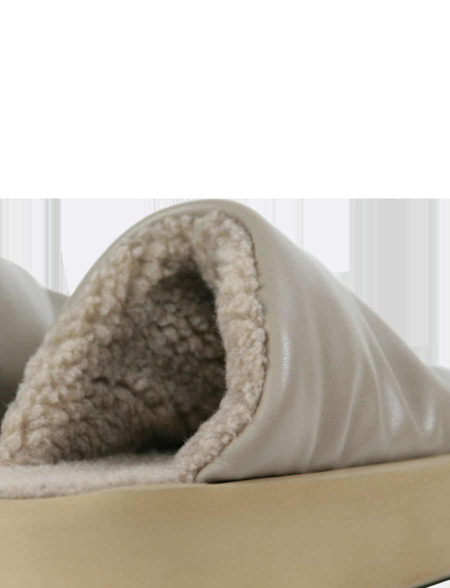 Piumestudio Sabot Sky + Fur Toupe Italia