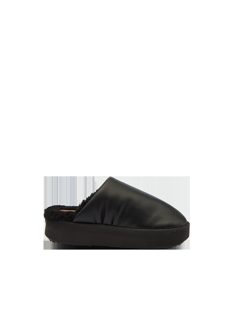 Piumestudio Sabot Sky + Fur Black 2025