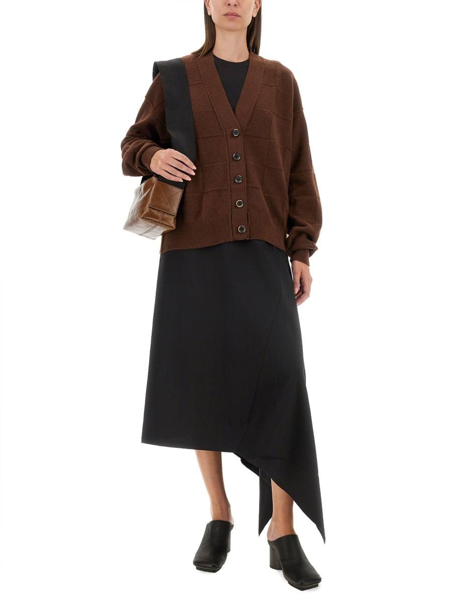 UMA WANG CARDIGAN CON SCOLLO A V Soddisfazione Garantita