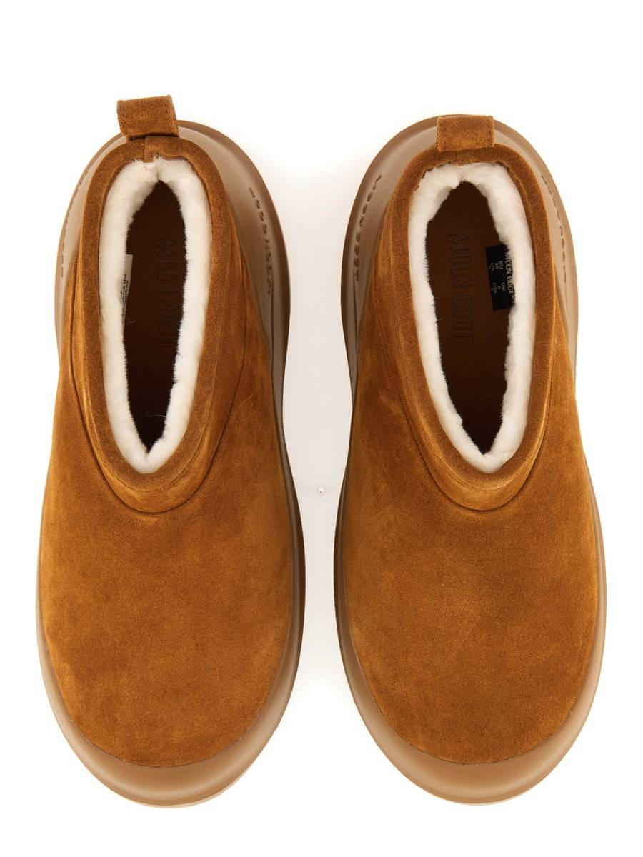 MOON BOOT STIVALE LUNA LOW IN PELLE SCAMOSCIATA Saldi