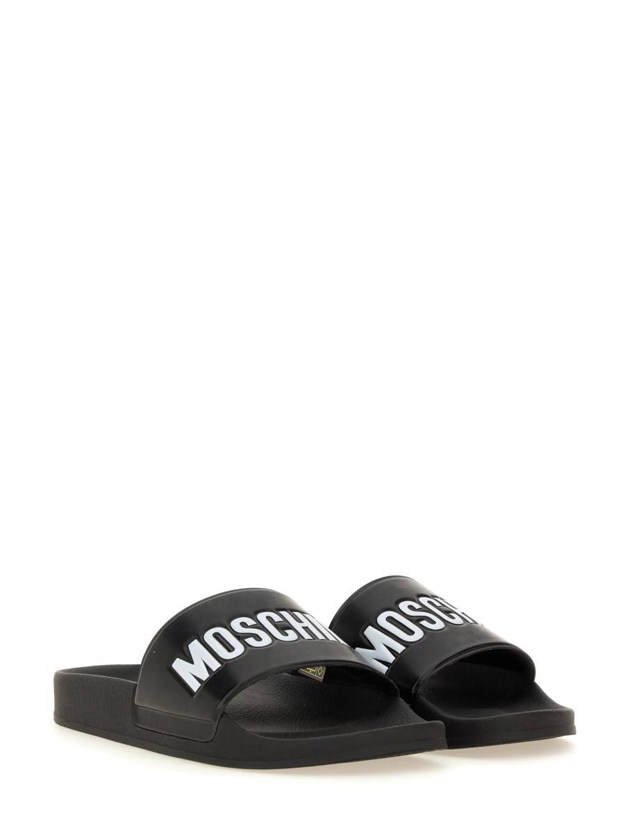 MOSCHINO SANDALO SLIDE CON LOGO Offerte