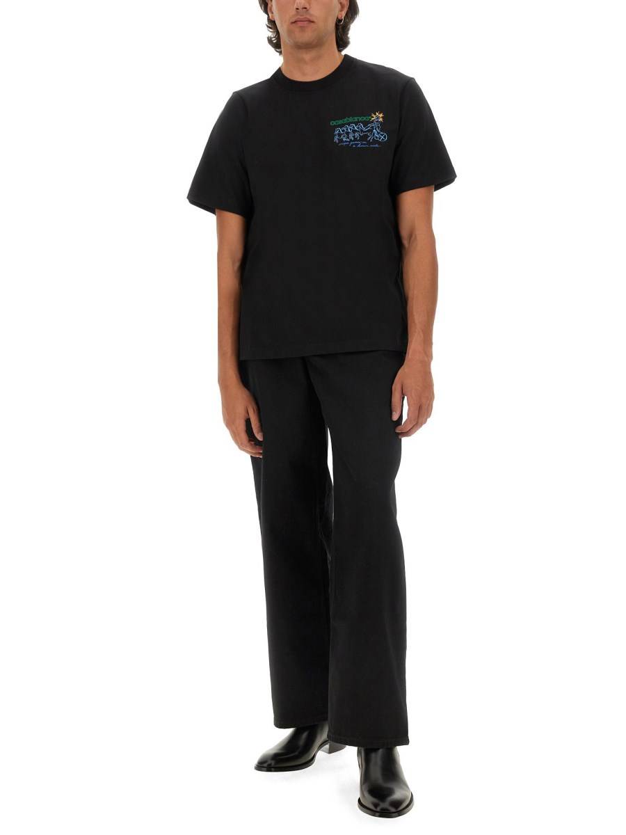 CASABLANCA T-SHIRT CON STAMPA Vendita Calda