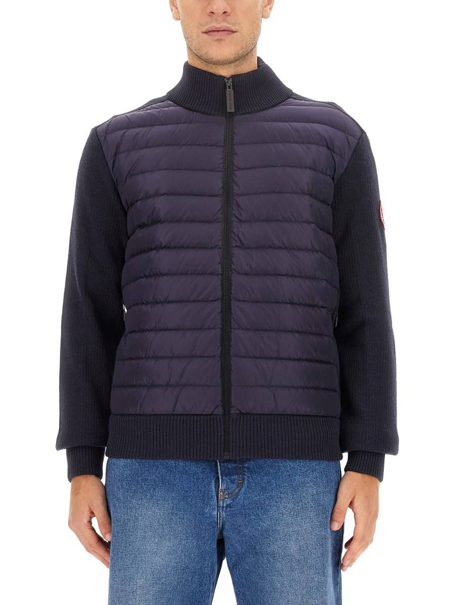 CANADA GOOSE GIACCA HYBRIDGE CON INSERTI IN MAGLIA Moda