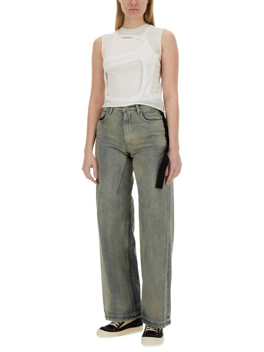 RICK OWENS DRKSHDW TOP CUT OUT Spedizione Gratuita