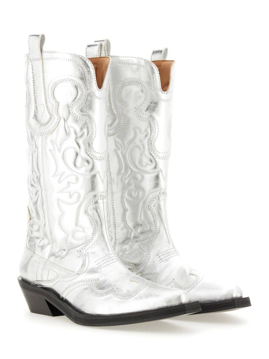 GANNI STIVALE WESTERN RICAMATO Hotsell