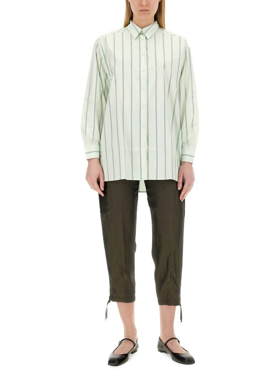 ASPESI CAMICIA A RIGHE IN COTONE Vendita