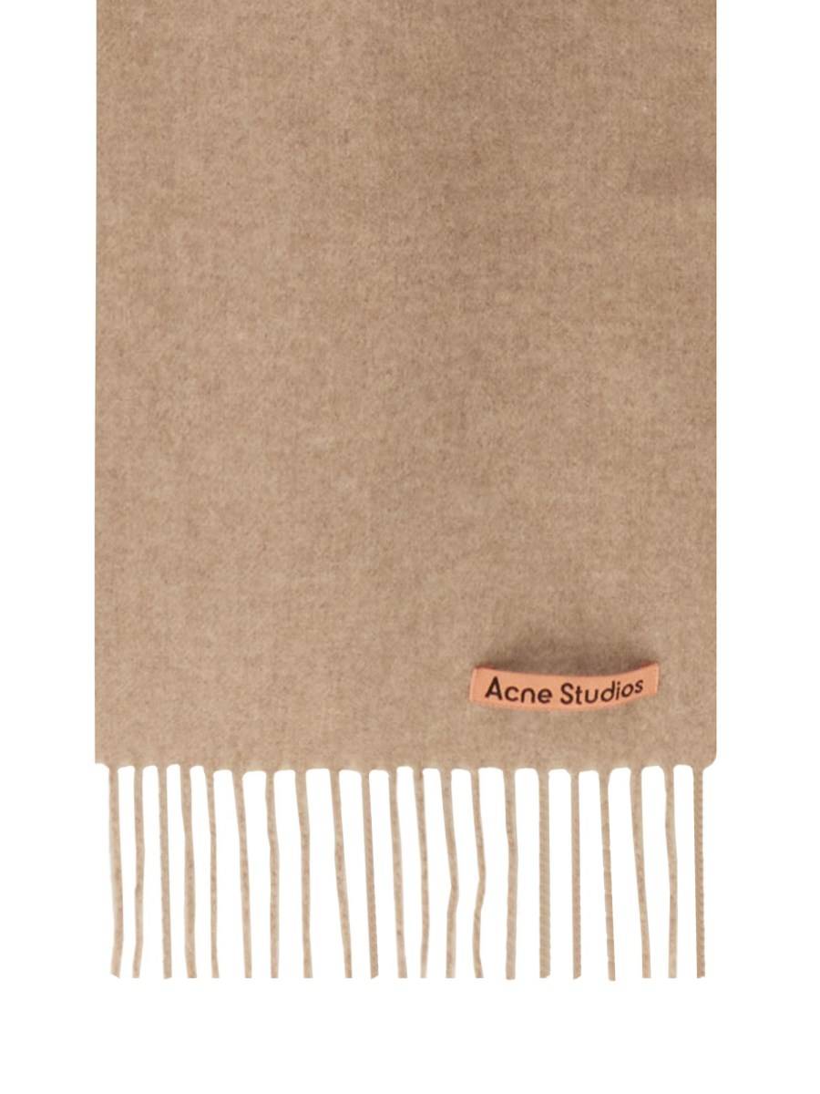 ACNE STUDIOS SCIARPA IN LANA CON LOGO Vendite Flash