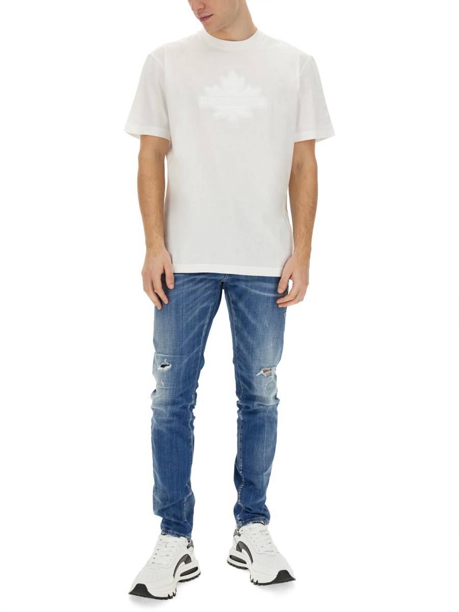 DSQUARED T-SHIRT IN COTONE CON LOGO Convenienza