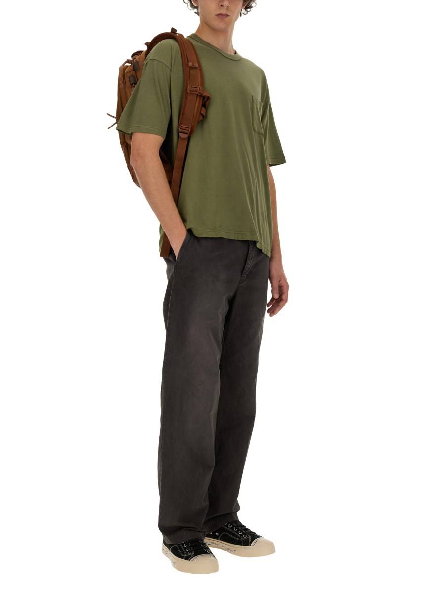 VISVIM T-SHIRT IN COTONE E SETA In Vendita
