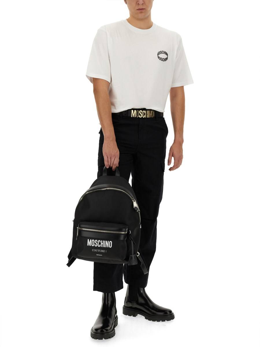 MOSCHINO T-SHIRT IN COTONE CON LOGO Consegna Veloce