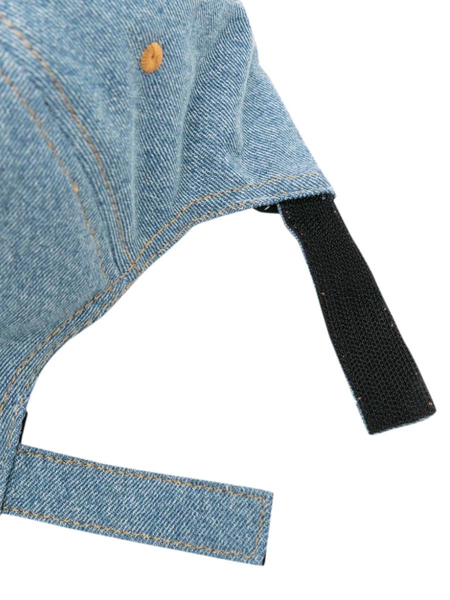 PALM ANGELS logo stone denim baseball cap Convenienza