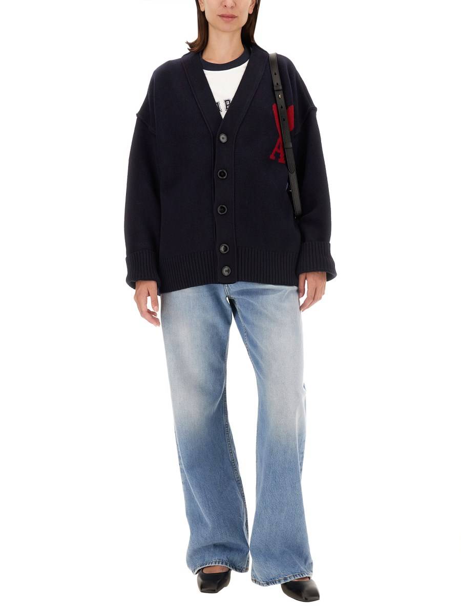 AMI PARIS CARDIGAN CON LOGO Offerta