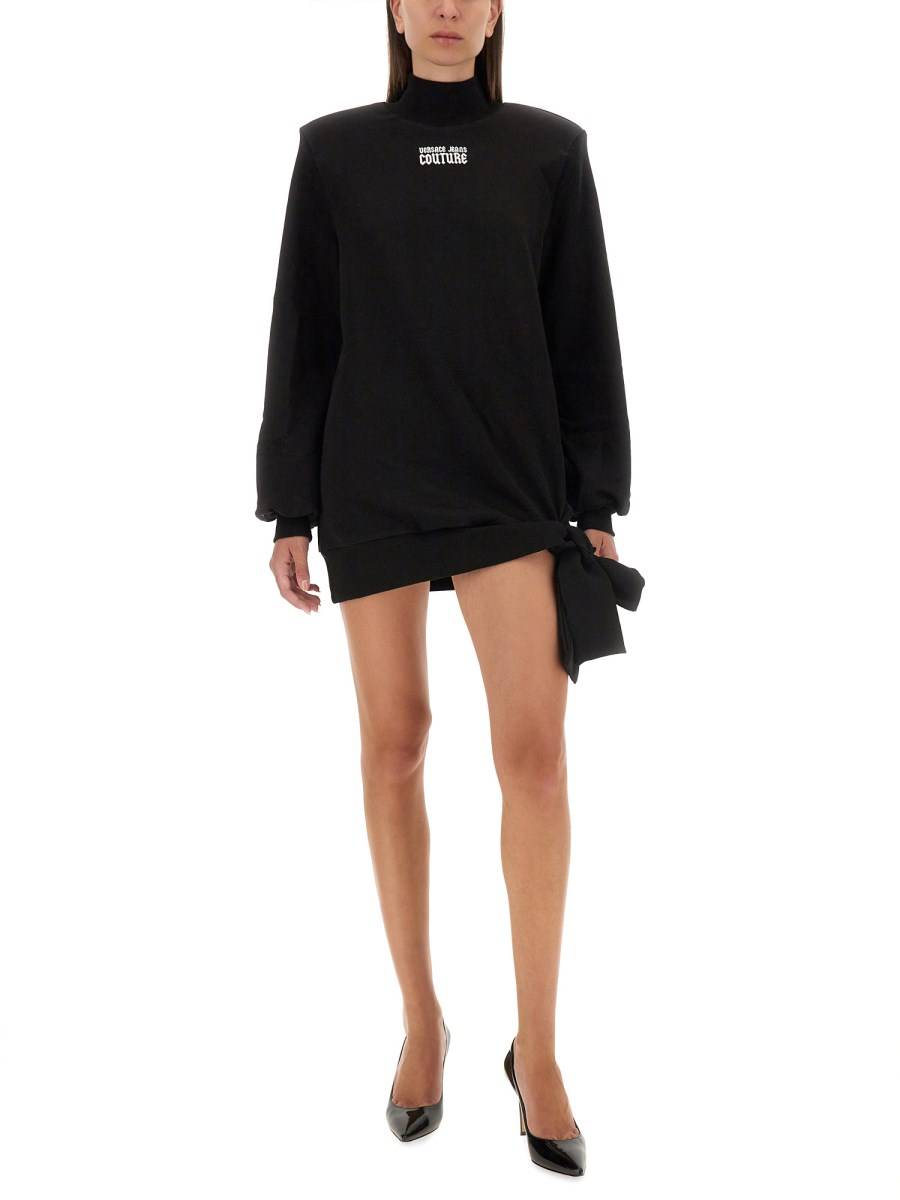 VERSACE JEANS COUTURE ABITO FELPA CON LOGO In Vendita