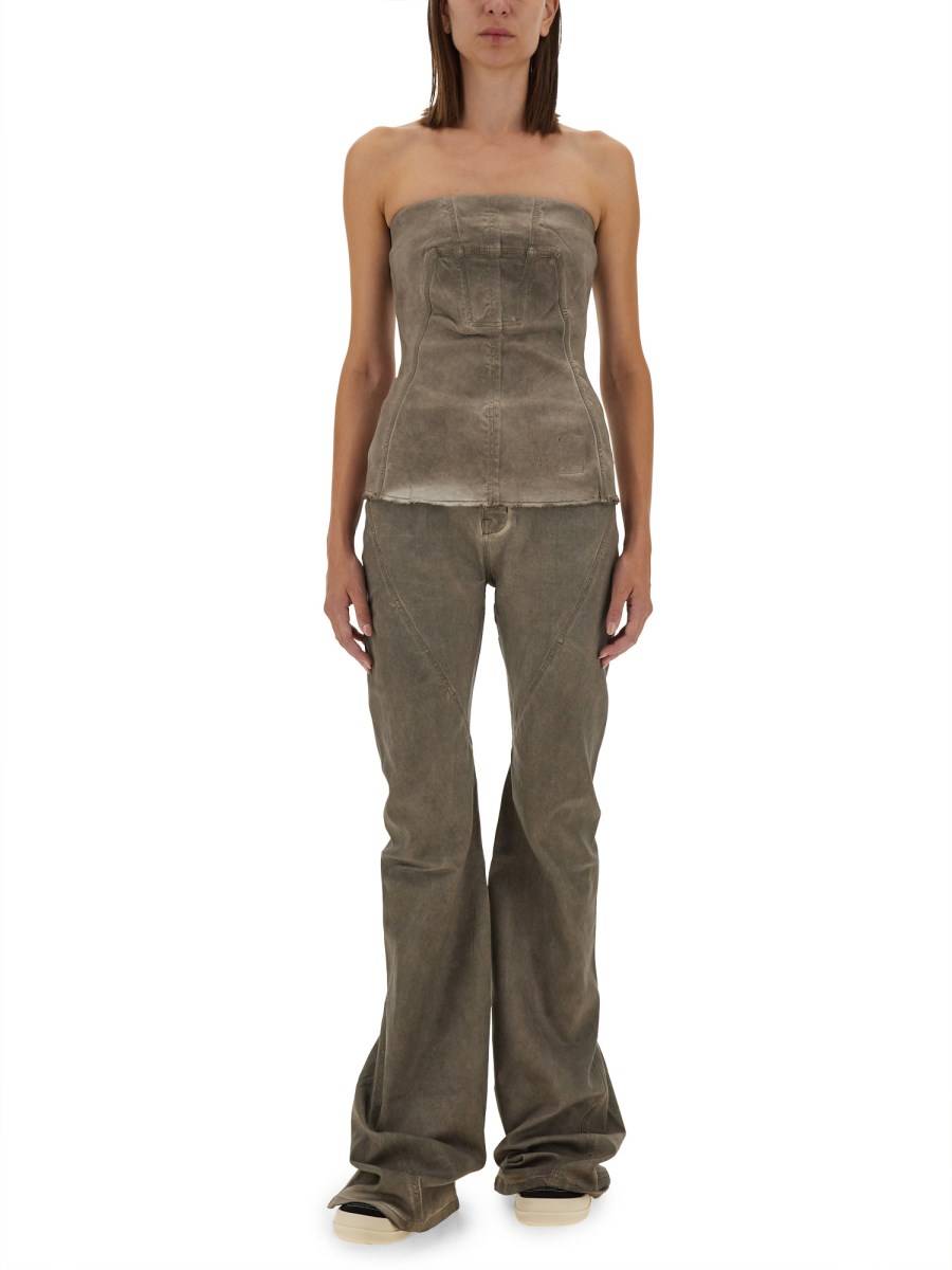 RICK OWENS DRKSHDW TOP BUSTIER Vendita Calda