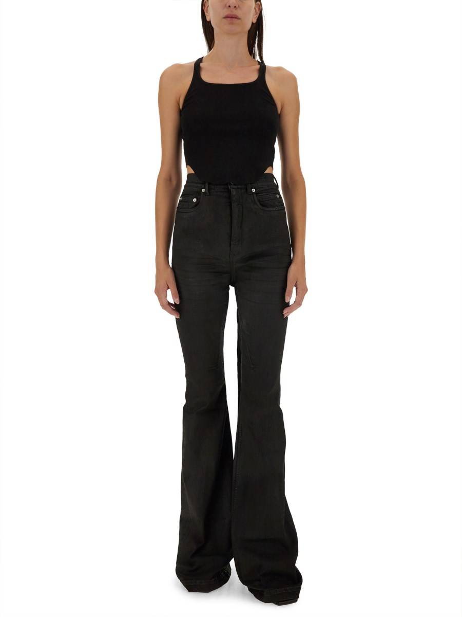 RICK OWENS DRKSHDW PANTALONE IN DENIM Vendite Flash